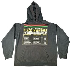 Black Inventors Hoodie Unisex Sz L